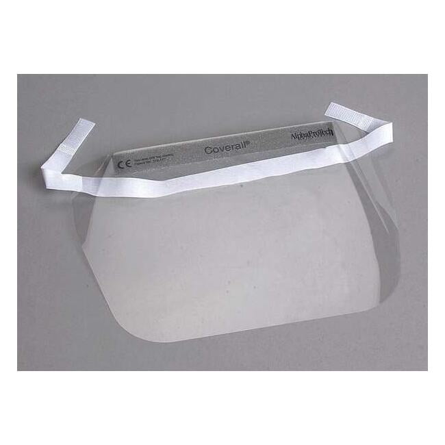 Disposable Face Shield Assembly, Clear Visor, Polyester, Anti-Fog Lens 2802