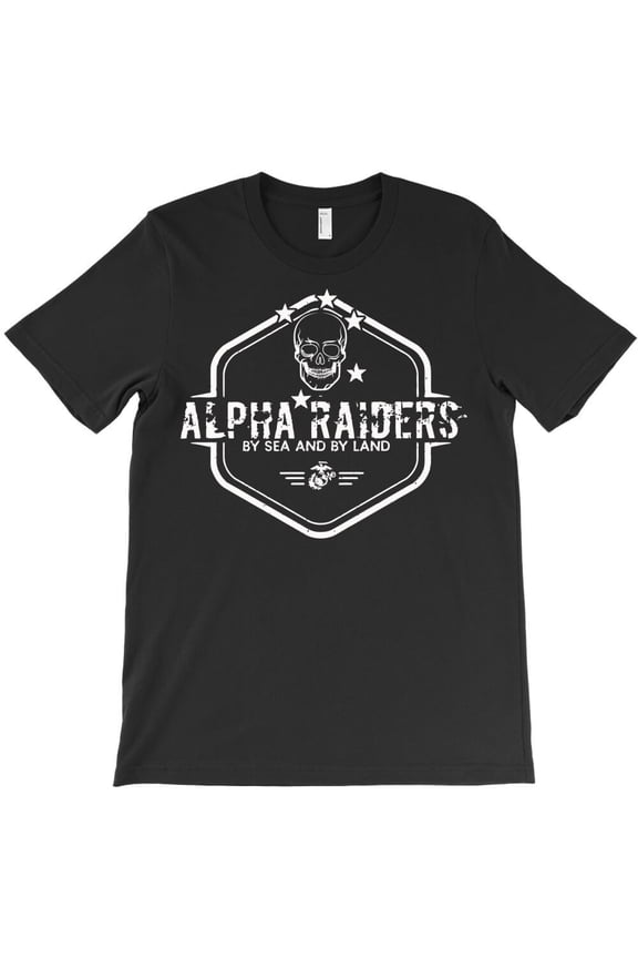 Alpha Raiders, Military Unit Pride Graphic Design For Soldiers And Vets G2508 Unisex T-Shirt, Up to Size 5XL
