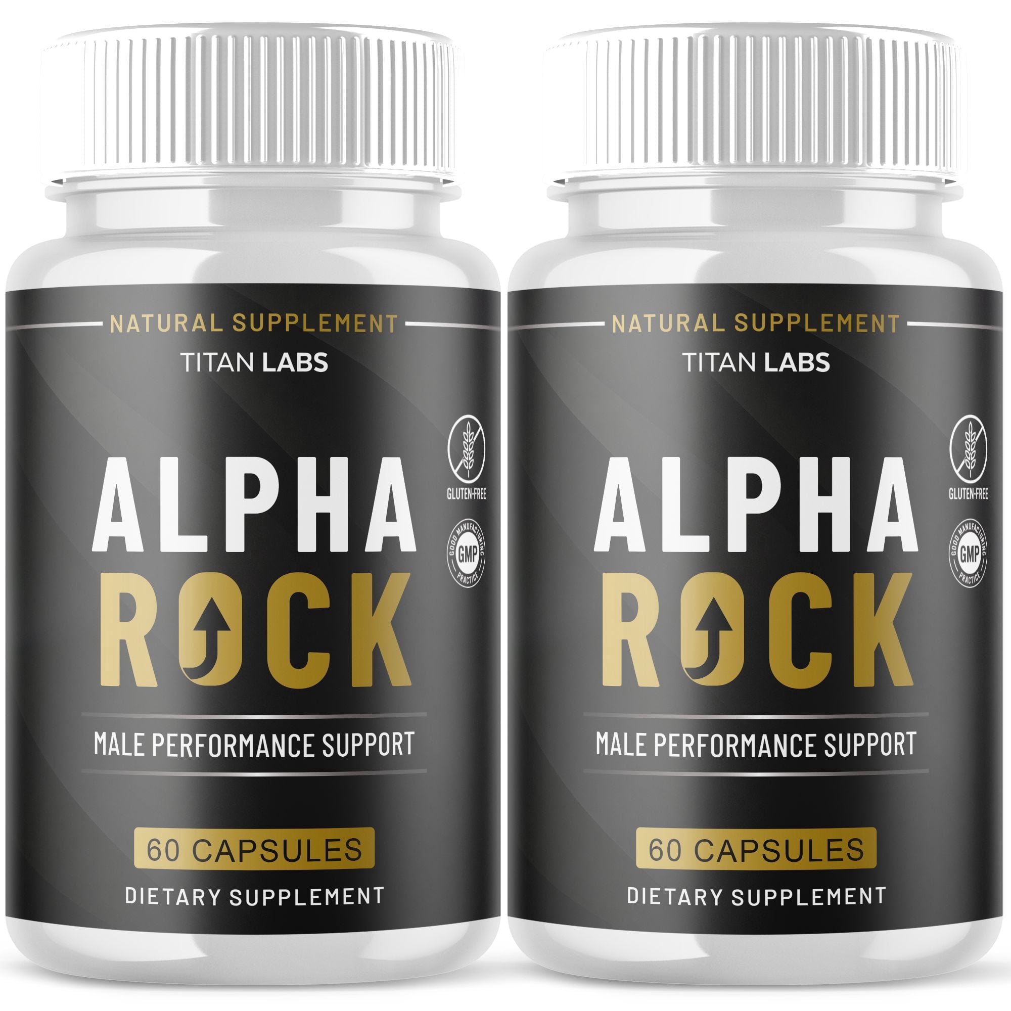 Alpha Rock Advanced Formula Natural Supplement Pills for Max Strength AlphaRock 120 Capsules