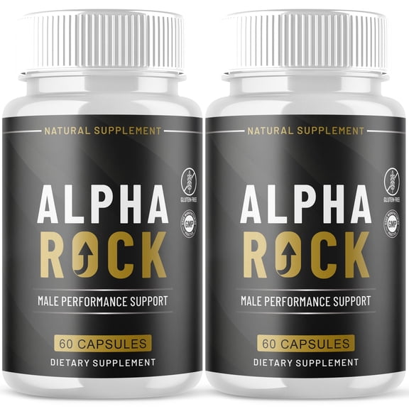 Alpha Rock Advanced Formula Pills All Natural Vitamin Supplement AlphaRock 120 Capsules