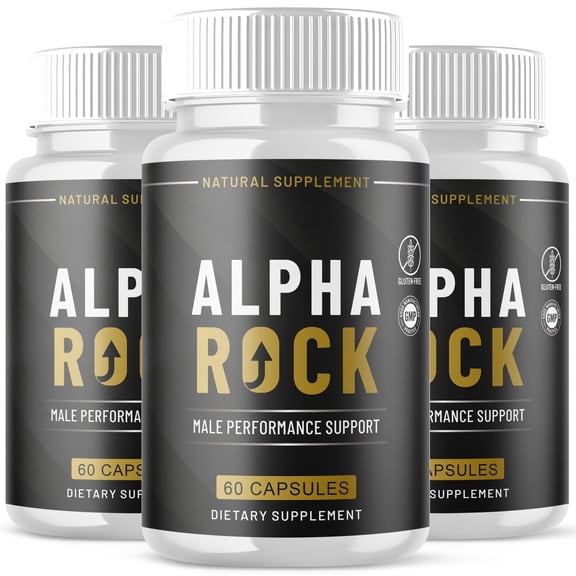 Alpha Rock Advanced Formula Pills All Natural Vitamin Supplement AlphaRock 180 Capsules