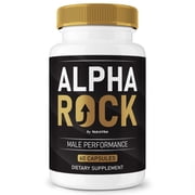 Alpha Rock   Original AlphaRock Capsules with a Natural Daily Blend for Energy & Wellness |Clean, Gentle, Easy-to-Swallow Pills 60 Capsules