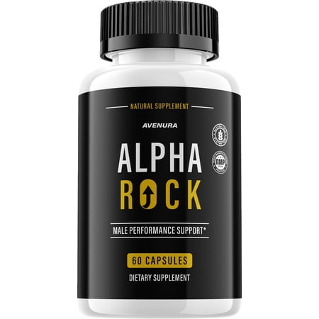 Alpha Rock for Men Capsules – Advanced Formula Natural Supplement Pills for Active Lifestyle, 1 Pack, 60 Capsules