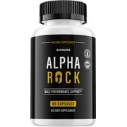 Alpha Rock for Men Capsules   Advanced Formula Natural Supplement Pills for Active Lifestyle, 1 Pack, 60 Capsules