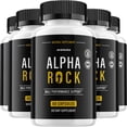 thumbnail image 1 of Alpha Rock for Men Capsules – Advanced Formula Natural Supplement Pills for Active Lifestyle, 5 Pack, 300 Capsules, 1 of 6