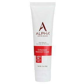 Alpha Skin Care Enhanced Renewal Face Cream with 12% Glycolic Acid, 2 oz
