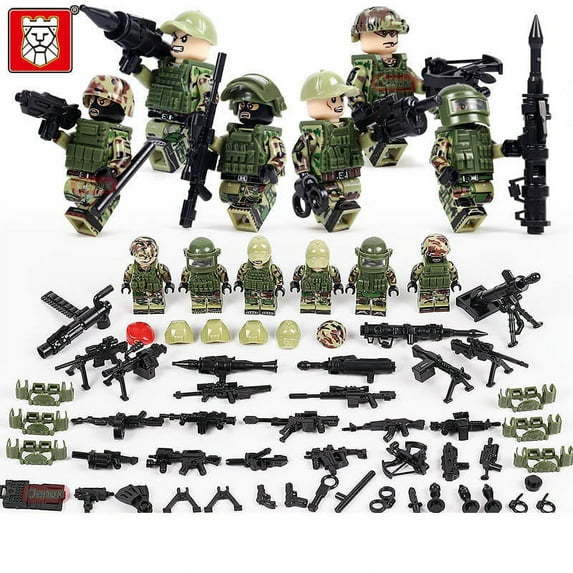 Alpha Squad AssaultSpecial Forces Minifigure Building Blocks Small Particle Jigsaw Puzzle Assembly Toys