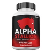 Alpha Stallion Blood Capsules for Men, Maximum Strength, Alpha Stallion ed Capsules, Male Supplement 1 pack
