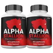 Alpha Stallion Blood Capsules for Men, Maximum Strength, Alpha Stallion ed Capsules, Male Supplement 2 pack