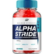 Alpha Stride Gummies for Men   AlphaStride Male Gummy All-Natural Reviews, 1 Pack, 60 Gummies