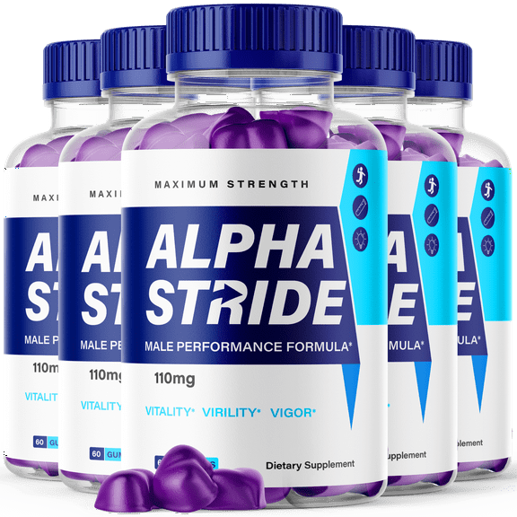 Alpha Stride for Men Advanced Formula Supplement with Premium Ingredients 300 Gummies