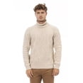 thumbnail image 1 of Alpha Studio Beige Merino Wool Men Sweater, 1 of 3