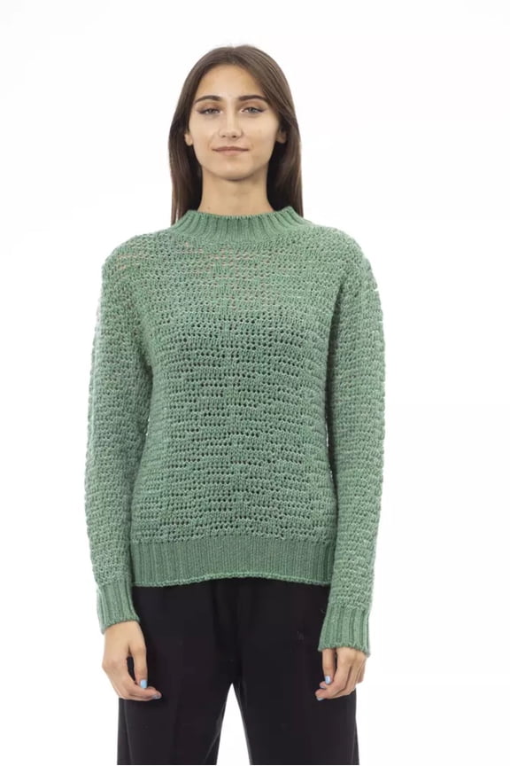 Alpha Studio Green Polyamide Women Sweater