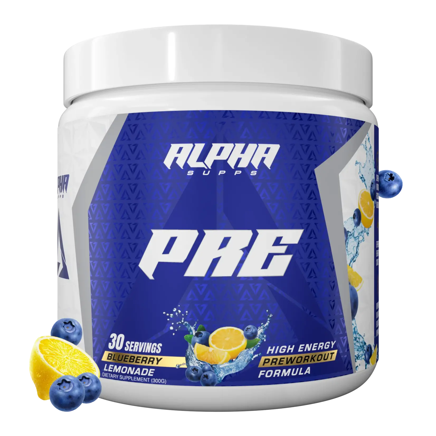 Alpha Supps PRE Pre Workout Blueberry Lemonade