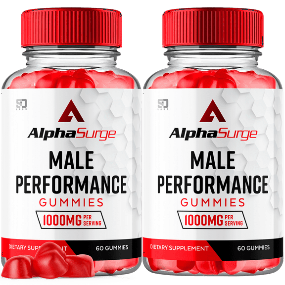 Alpha Surge for Men Advanced Formula Supplement with Premium Ingredients 120 Gummies