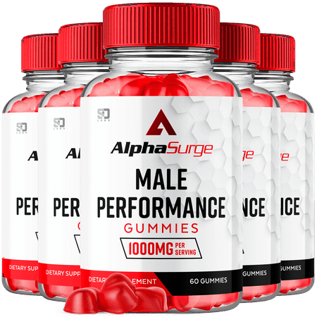 Alpha Surge for Men Advanced Formula Supplement with Premium Ingredients 300 Gummies