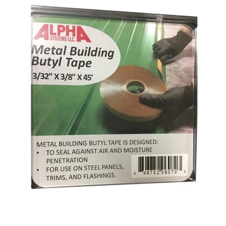 Alpha System QTDG181 0.12 x 1 in. Butyl Tape, Gray