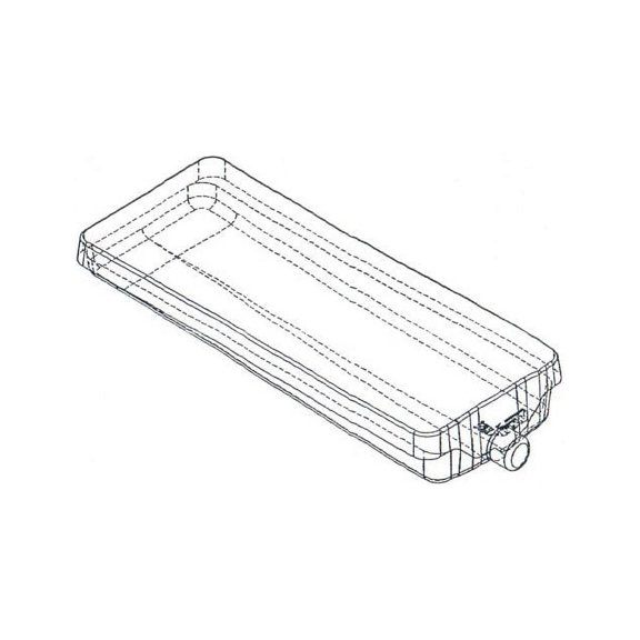 Alpha Systems 548HFR102B 22' X 54' X 8' Blow Molded Holding