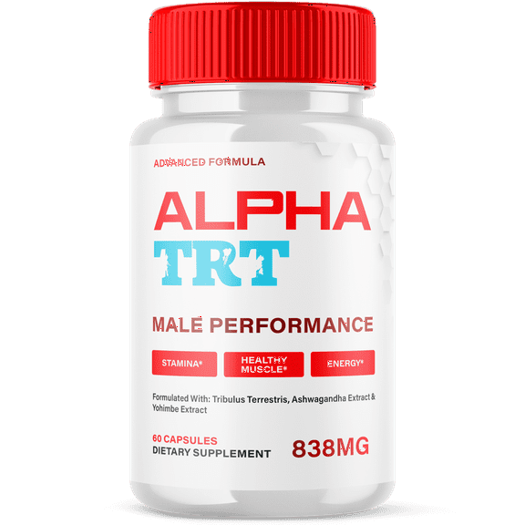 Alpha TRT Advanced Formula Pills All Natural Vitamin Supplement AlphaTRT 60 Capsules