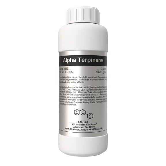 Alpha Terpinene - Premium High-Purity Natural Terpene for Aromatherapy, Essential Oils, and Cosmetic Formulations - 500mL (16 Fl Oz)