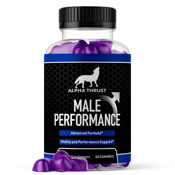 Alpha Thrust Gummies Advanced Formula All Natural Vitamin Supplement AlphaThrust (1 Pack)