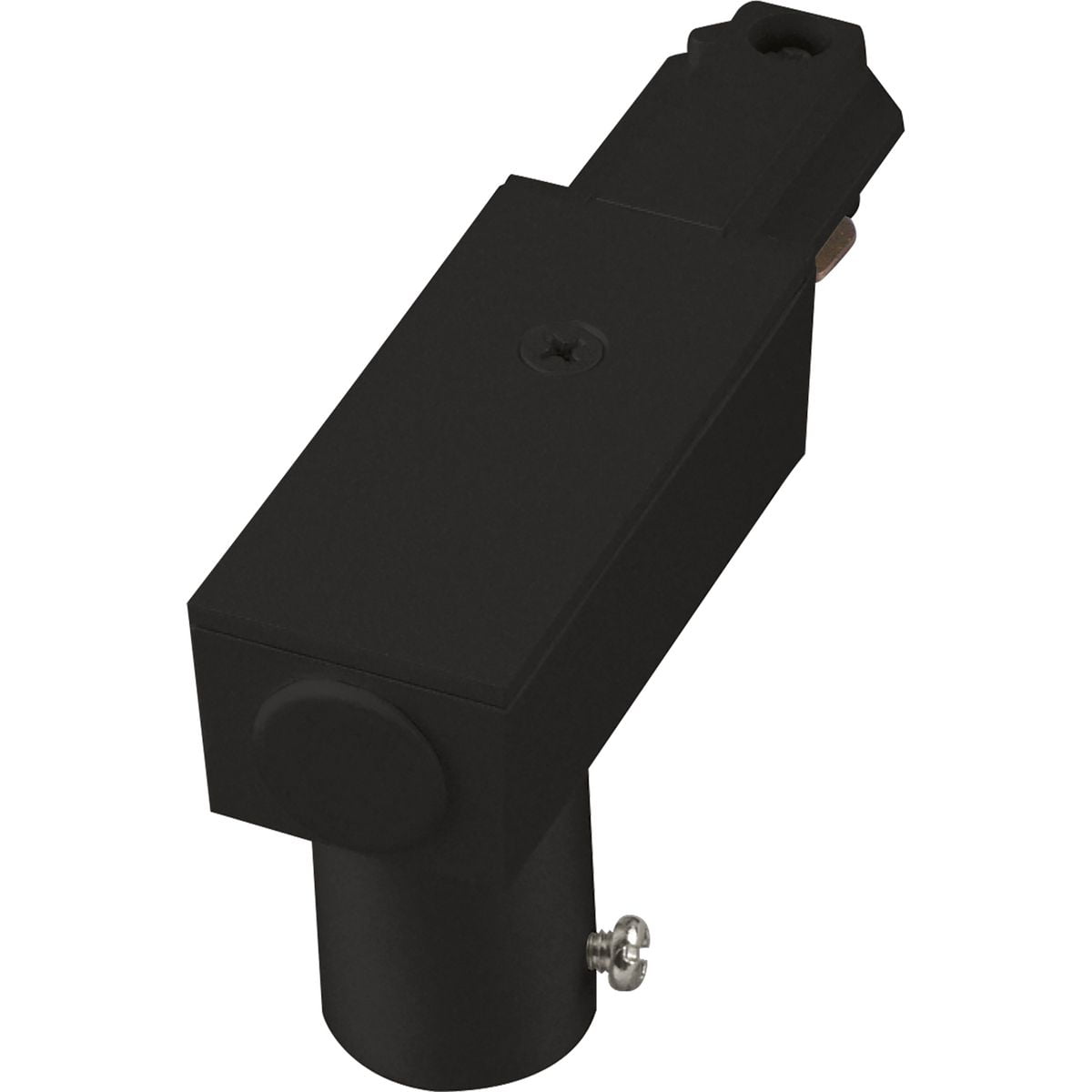 Black Top and End Feed for Romex Track Lighting
