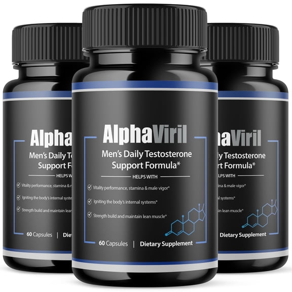 Alpha Viril Advanced Formula Pills All Natural Vitamin Supplement AlphaViril 180 Capsules