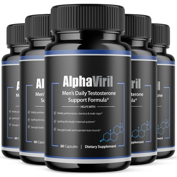 Alpha Viril Advanced Formula Pills All Natural Vitamin Supplement AlphaViril 300 Capsules