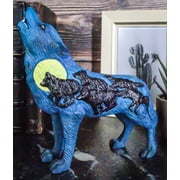 Alpha Wolf Spirit Collection Howling Cries Of The Full Moon Night Statue Decor