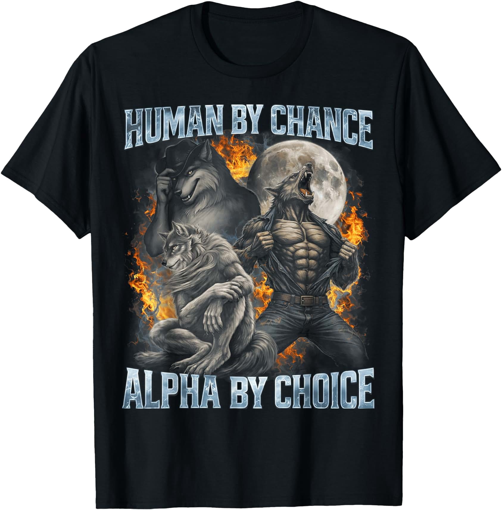 Alpha Wolf T-Shirt - Walmart.com
