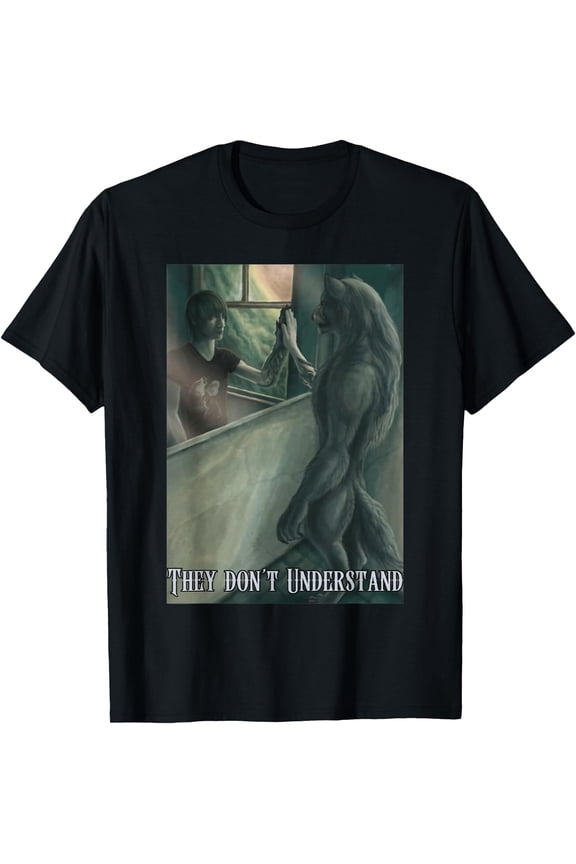 Alpha Wolf Werewolf Literally Me T-Shirt,Black color,size L