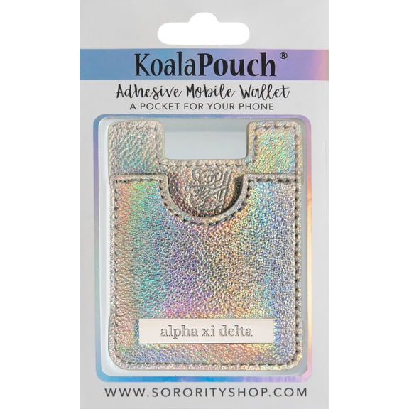 Alpha Xi Delta - Glitter Koala Pouch (Holographic)