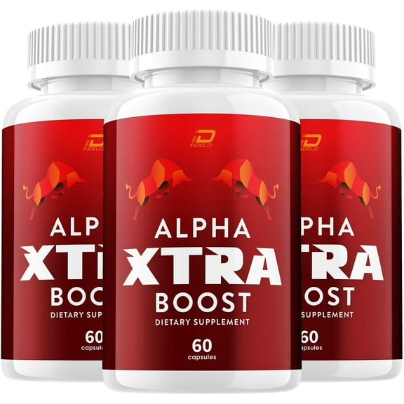 Alpha Xtra Boost for Men Capsules - AlphaXtraBoost Vitamin Complex Pills, AlphaXtra Boost All Natural, 3 Pack, 180 Capsules