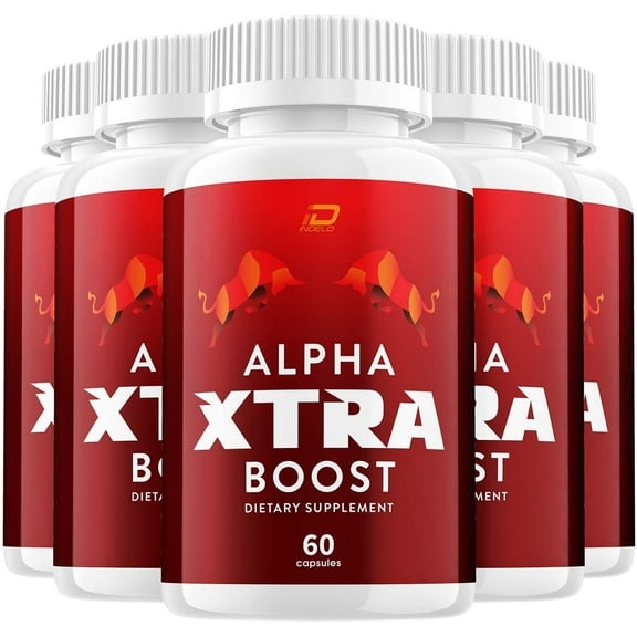 Alpha Xtra Boost for Men Capsules - AlphaXtraBoost Vitamin Complex Pills, AlphaXtra Boost All Natural, 5 Pack, 300 Capsules
