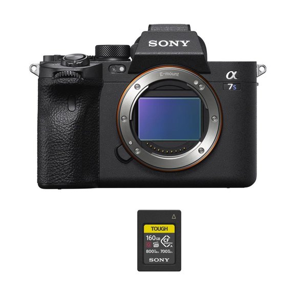 Sony Sony Alpha a7S III Full Frame Mirrorless Digital Interchangeable Lens Camera Body (Black) - Bundle with Sony TOUGH 160 GB CFexpress Type A Memory Card