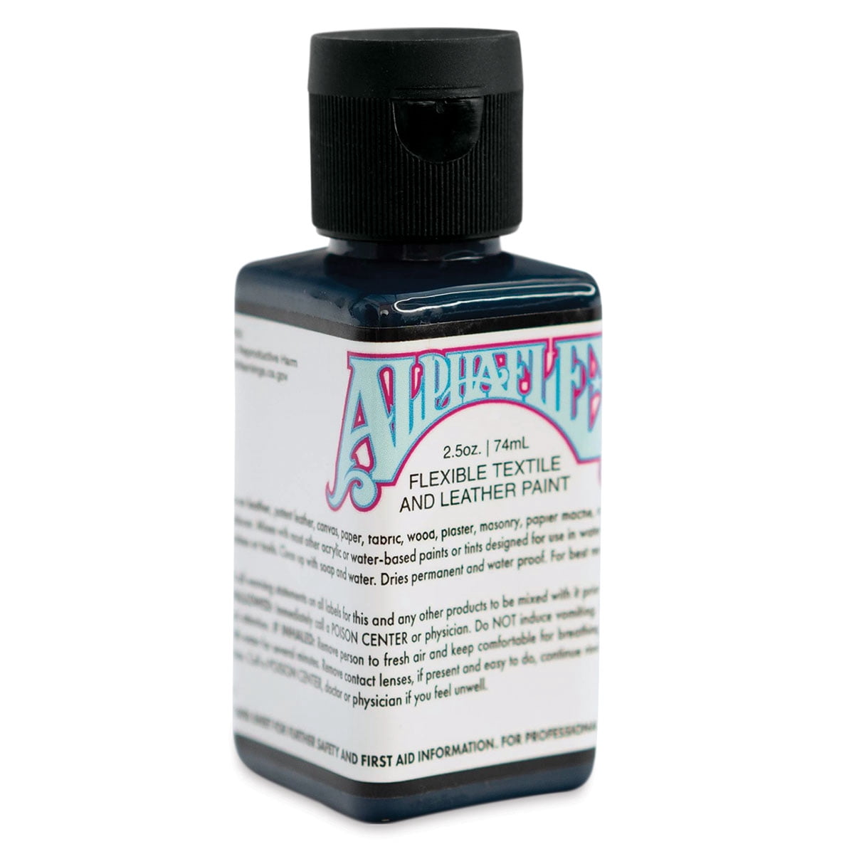 Alpha6 AlphaFlex Textile and Leather Paint - Dark Blue, 74 ml, Bottle ...