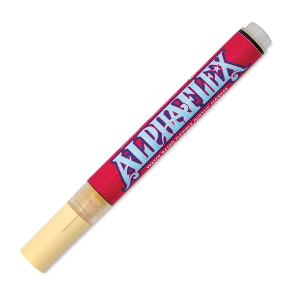 Alpha6 AlphaFlex Textile and Leather Paint Marker - Ivory, 4 mm