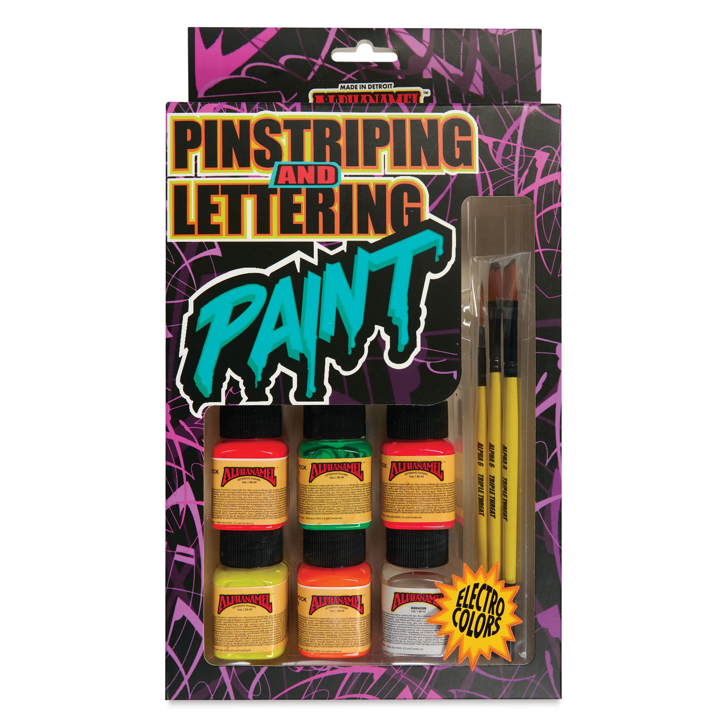 Alpha6 Alphanamel Lettering Enamel - Electroshock, Set of 9, 30 ml ...