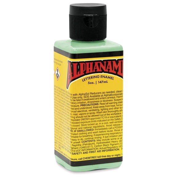 Alpha6 Alphanamel Lettering Enamel - Jadeite, 147 ml, Bottle