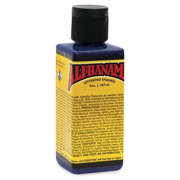 Alpha6 Alphanamel Lettering Enamel - Meyers Dark Blue, 147 ml, Bottle