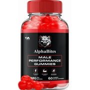 AlphaBites for Men Gummies   Alpha Bites Support for Muscle Growth, Max Performance, 60 Gummies