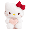thumbnail image 1 of AlphaDesignLuxe Kawaii Cat Plush Toy Pink Heart Ultra Soft 1 Count 10 in, 1 of 7