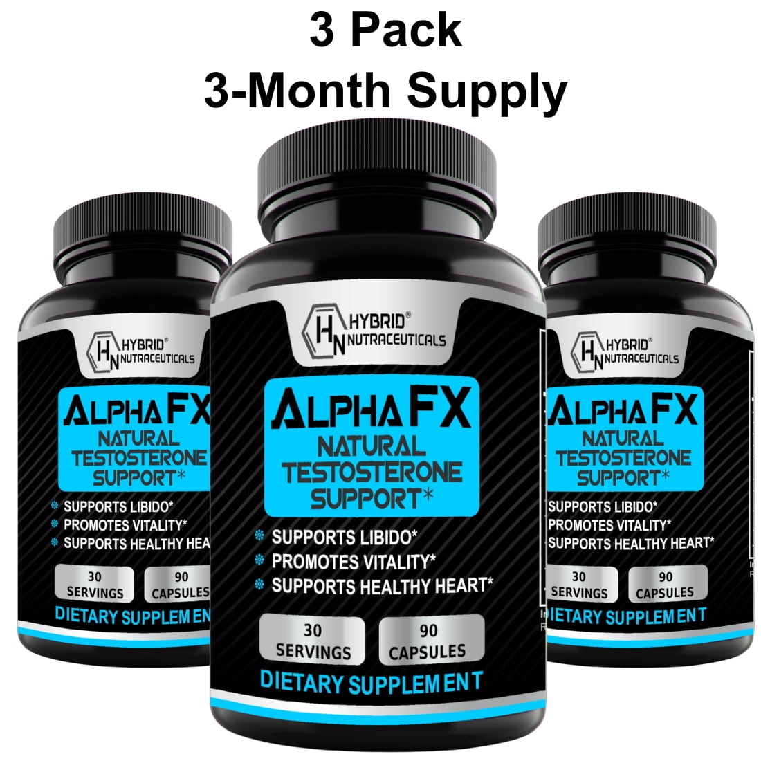AlphaFX Advanced Testosterone Booster Estrogen Blocker Supplement for