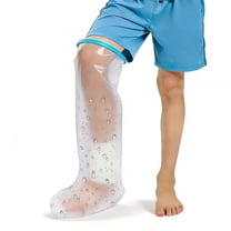 Kids Waterproof Leg Cast Cover Shower Watertight Short Protector for Foot, Ankle & Lower Leg – Reusable Shower Protector
