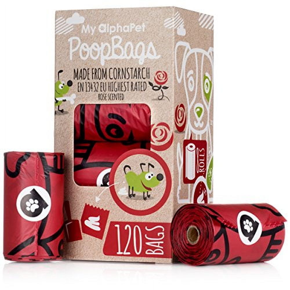 Eco-Friendly Dog Waste Bags - Plant-Based, Compostable & Leak-Proof (6 Rolls, 90 Bags)
