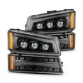 thumbnail image 1 of AlphaRex 03-06 Chevrolet Silverado/02-06 Avalanche (without body cladding) NOVA-Series LED Projector Headlights Alpha-Black, 1 of 7