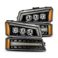 thumbnail image 1 of AlphaRex 03-06 Chevrolet Silverado/02-06 Avalanche (without body cladding) NOVA-Series LED Projector Headlights Black, 1 of 7