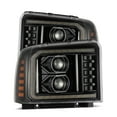 thumbnail image 1 of AlphaRex 05-07 Ford Super Duty/Excursion LUXX-Series LED Projector Headlights Alpha-Black, 1 of 7