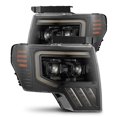 thumbnail image 1 of AlphaRex 09-14 Ford F-150 LUXX LED Proj Headlights Plank Style Jet Blk w/Activ Light/Seq Signal/DRL, 1 of 5