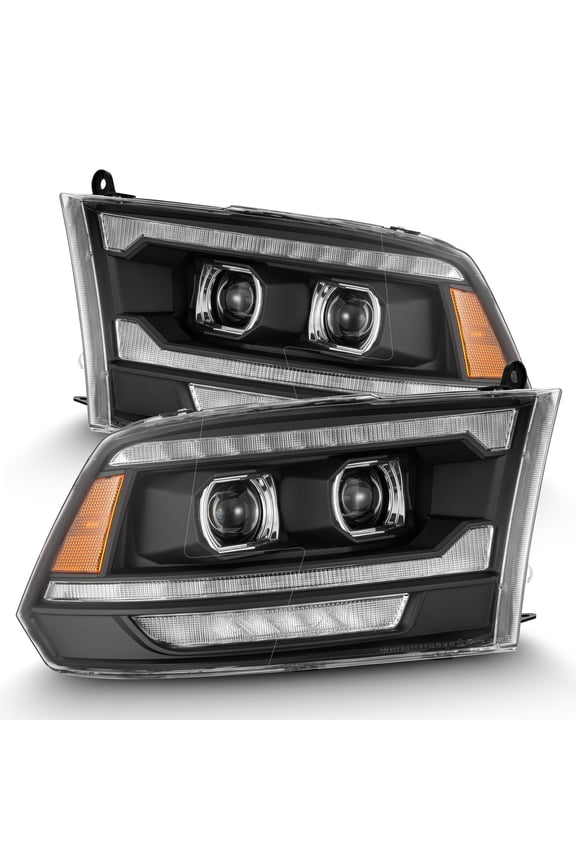 09-18 Ram Truck (MK II 5th Gen 2500 Style) LUXX-Series LED Projector Headlights Black